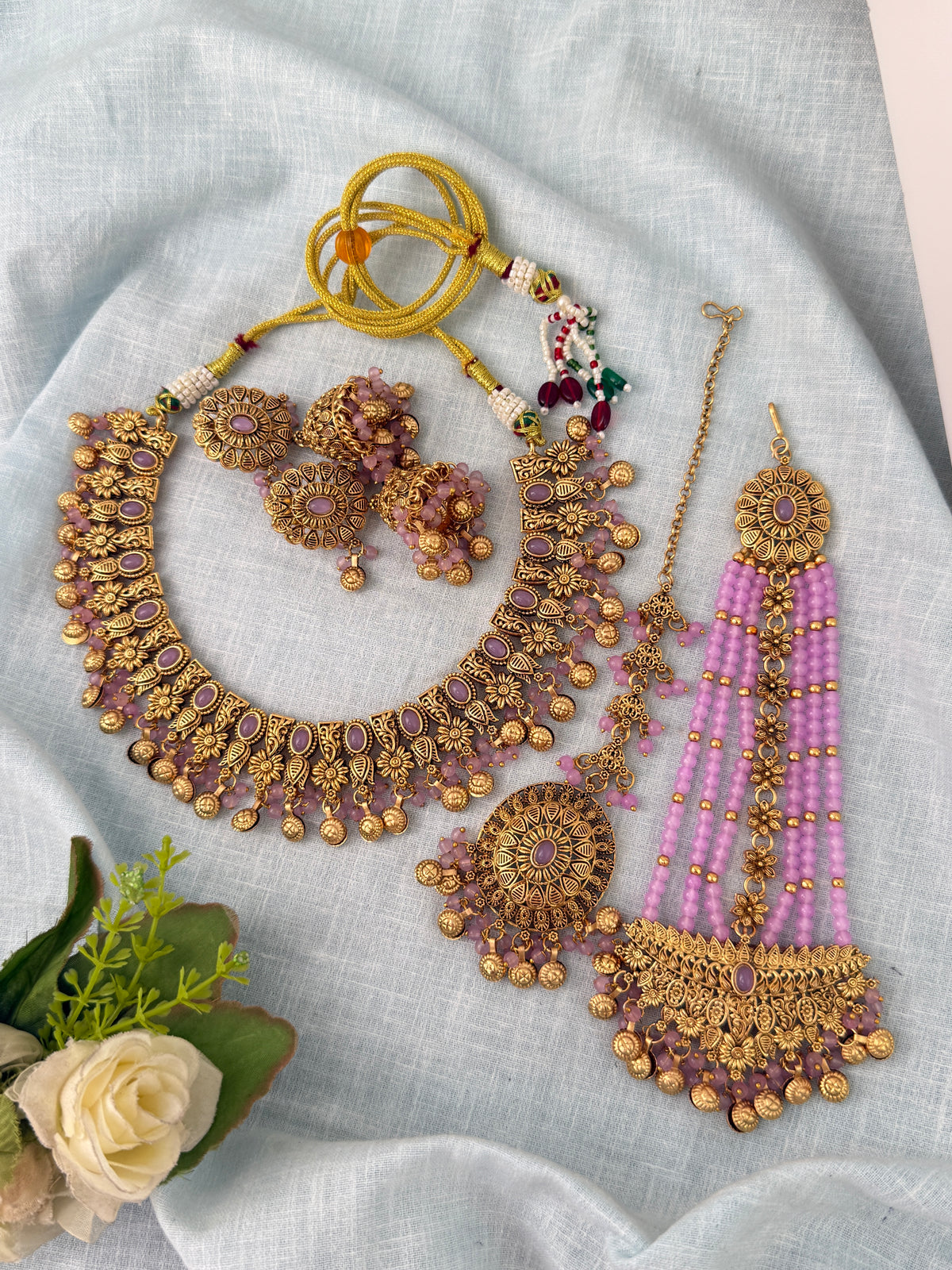Antique temple necklace for women