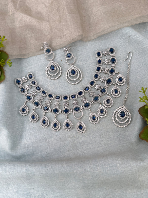 Designer Stone Short Necklace Set 835