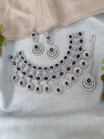 Designer Stone Short Necklace Set 835