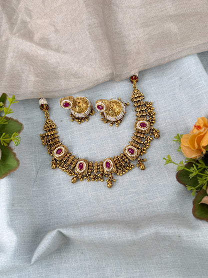 Antique Gold Necklace for Women – Traditional Ethnic Jewelry Online, bridal necklaces online