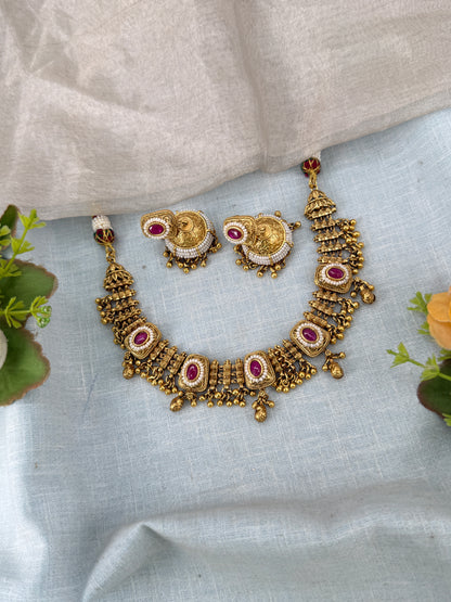 Royal Antique Short Necklace Set 198