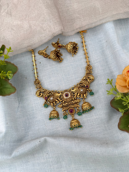 Antique Gold Necklace for Women – Traditional Ethnic Jewelry Online, bridal necklaces online