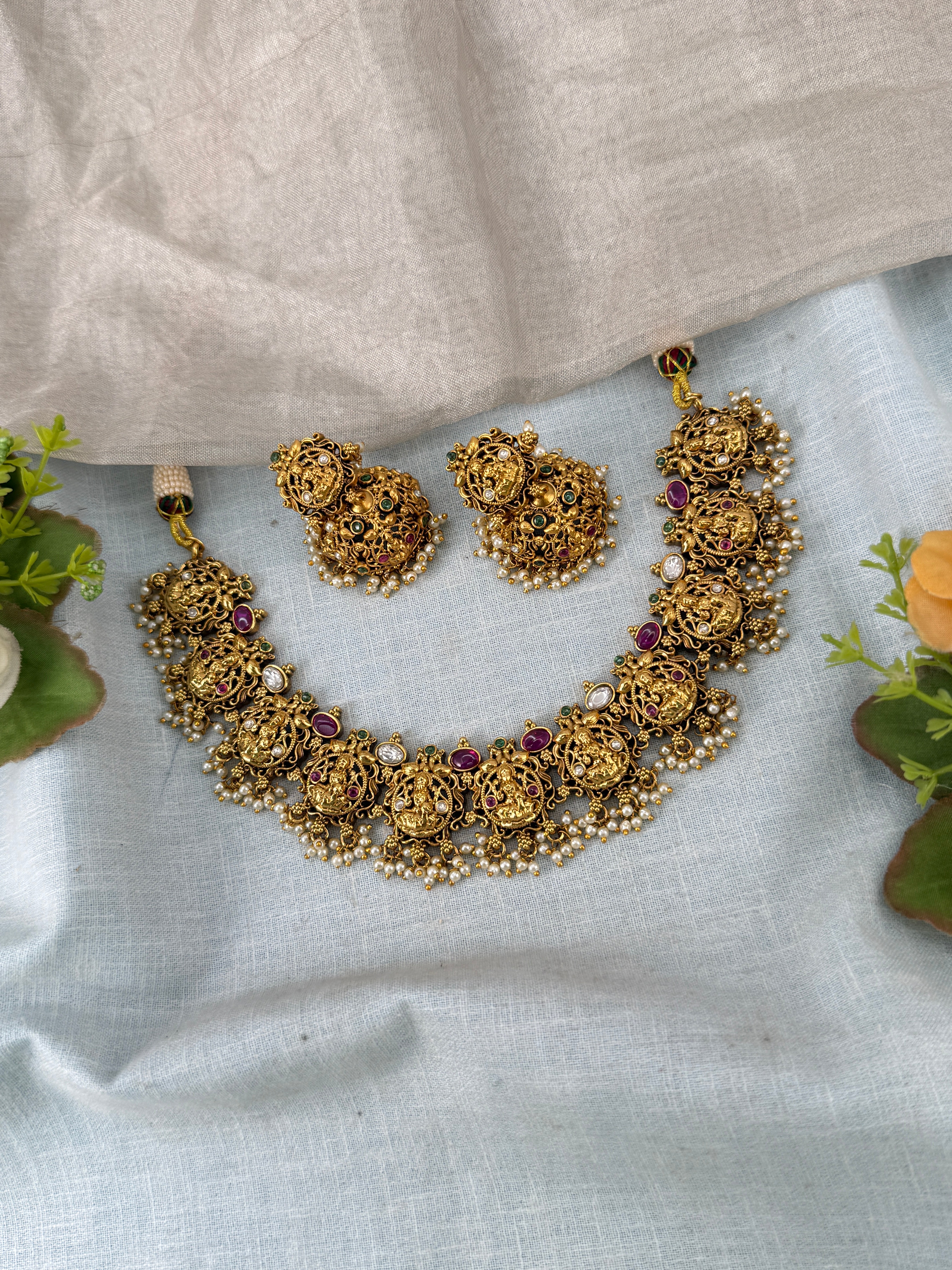 Antique Gold Necklace for Women – Traditional Ethnic Jewelry Online, bridal necklaces online