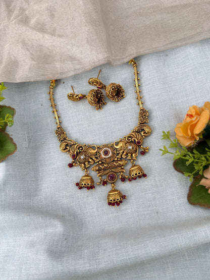 Antique Gold Necklace for Women – Traditional Ethnic Jewelry Online, bridal necklaces online
