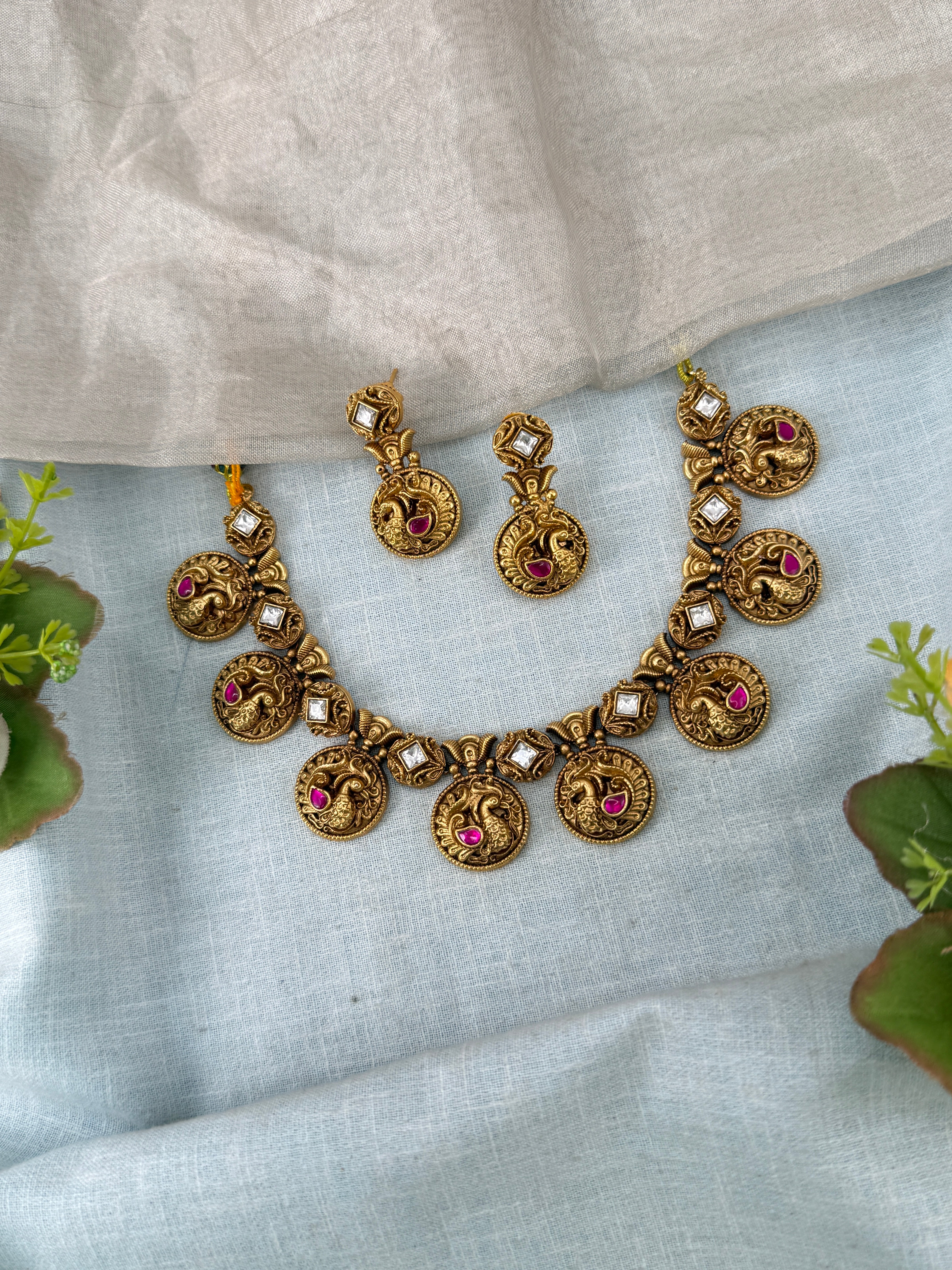 Antique Gold Necklace for Women – Traditional Ethnic Jewelry Online, bridal necklaces online