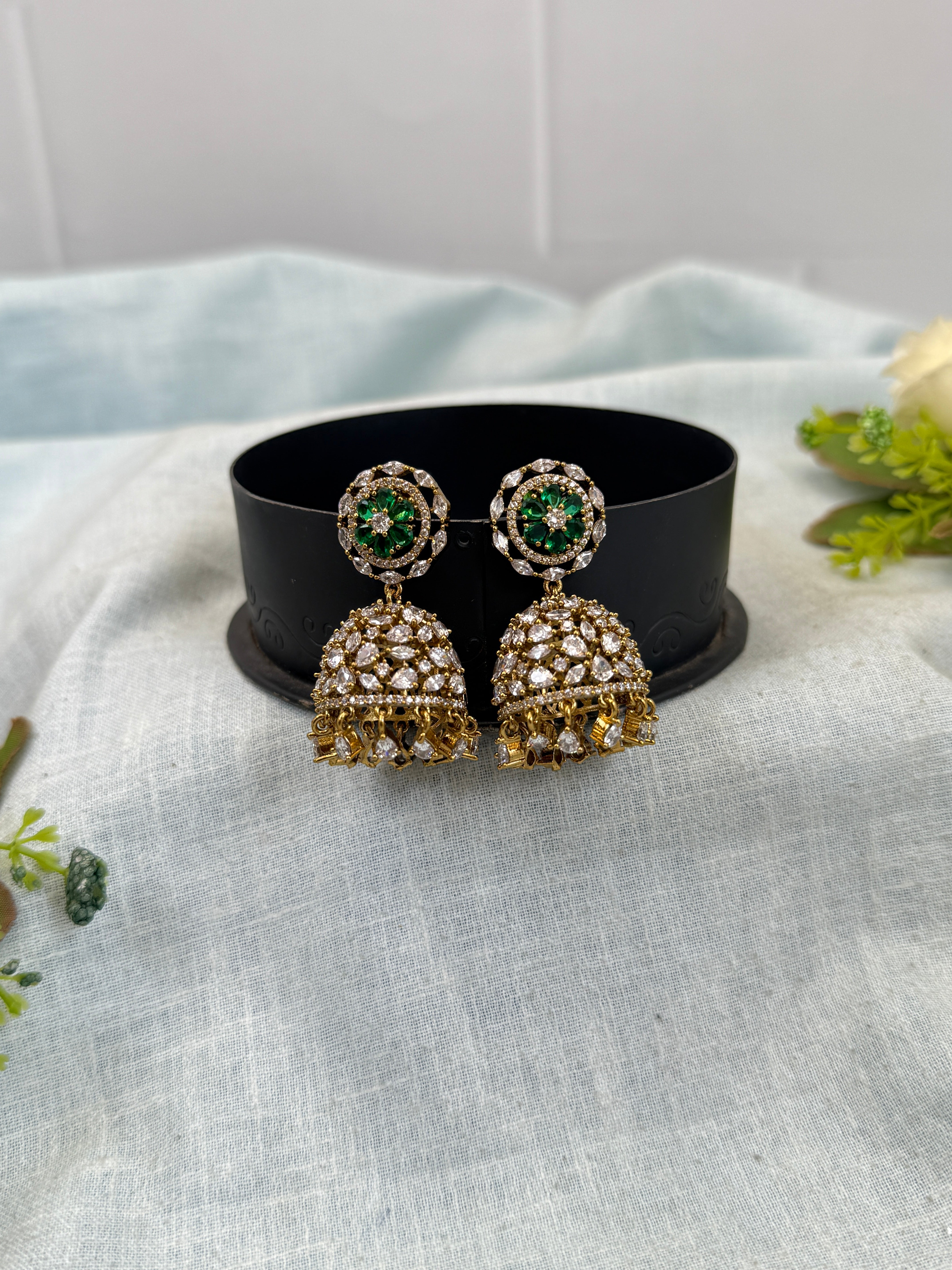Antique Earrings, Bridal antique earrings, Antique Jhumka
