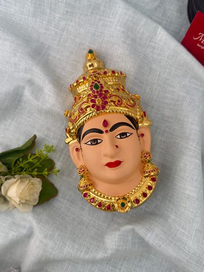 Lakshmi Devi Idol Pure Brass 6 Inches 007