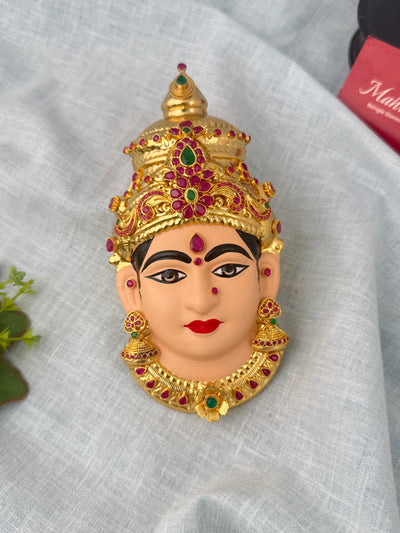 Lakshmi Devi Idol Pure Brass 6 Inches 011