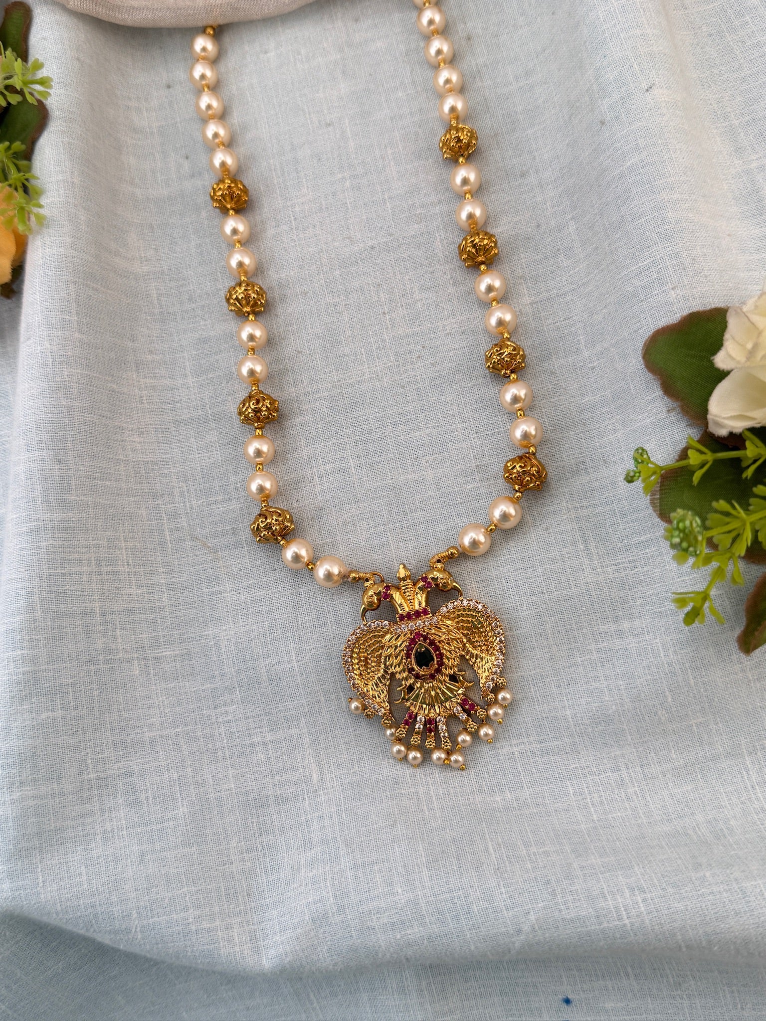 Royal Antique Pearl Necklace 1175