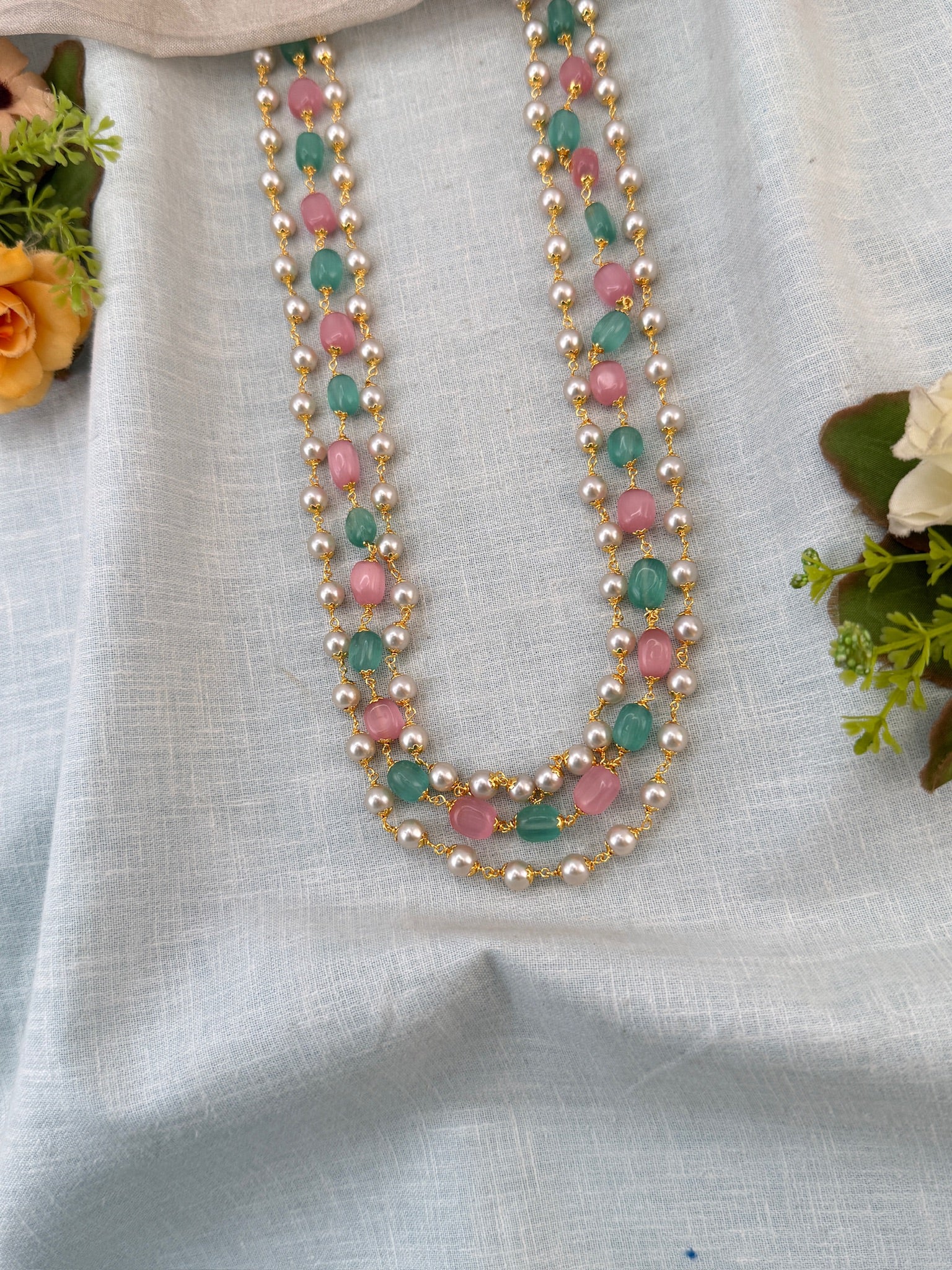Royal Antique Layer Pearl Necklace 1176