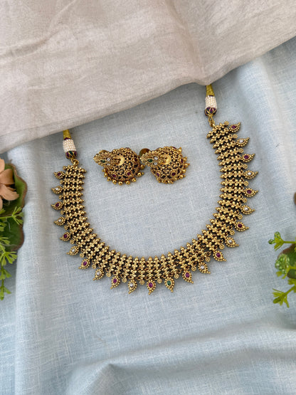 Royal Antique Short Necklace Set 116
