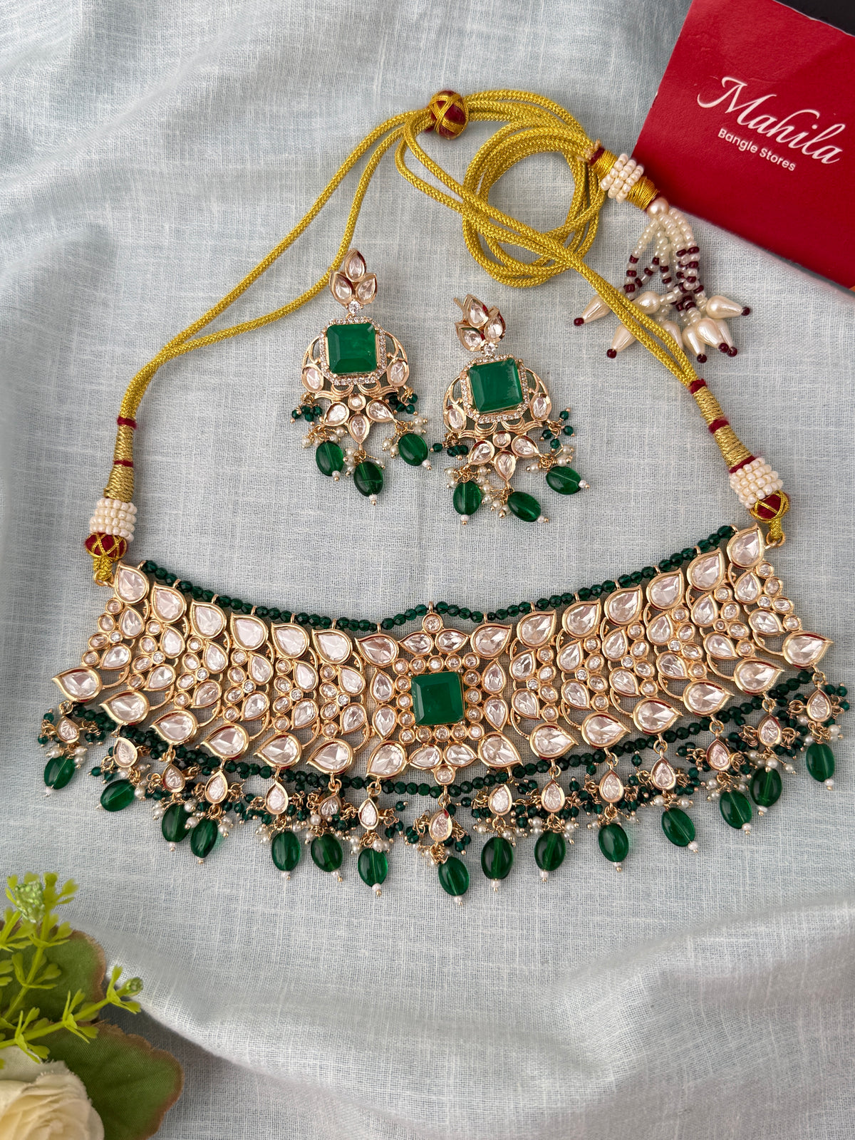 Kundan Designer Necklace Choker Set | N1136