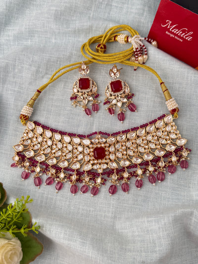 Traditional Kundan necklace for women