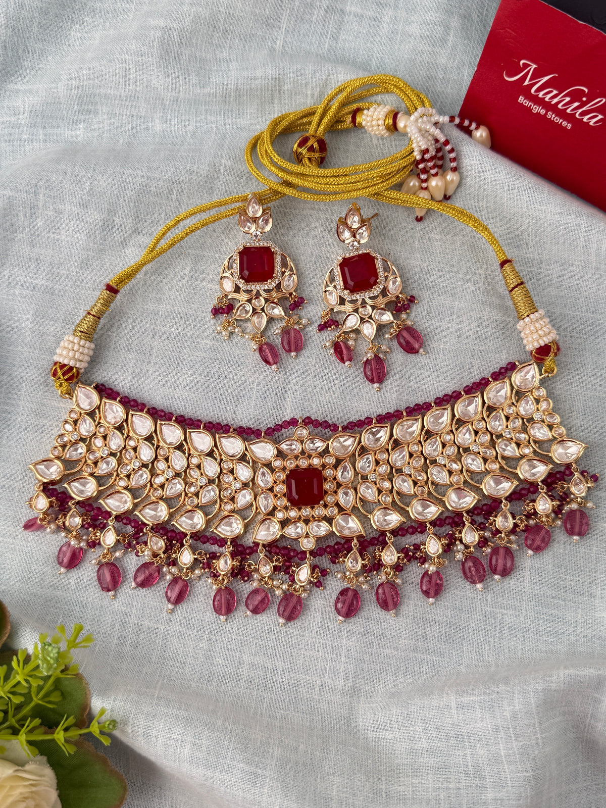 Kundan Designer Necklace Choker Set | N1138