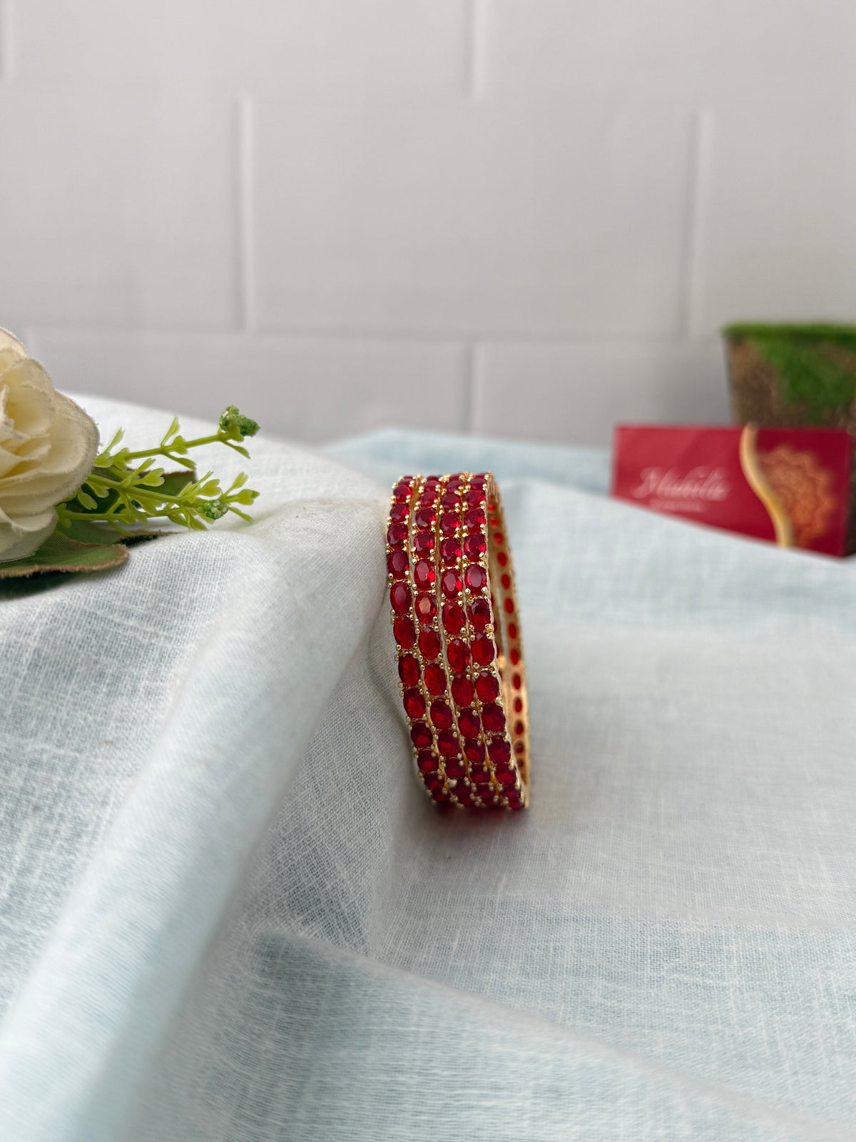 Antique temple style bridal bangles for women by Mahila