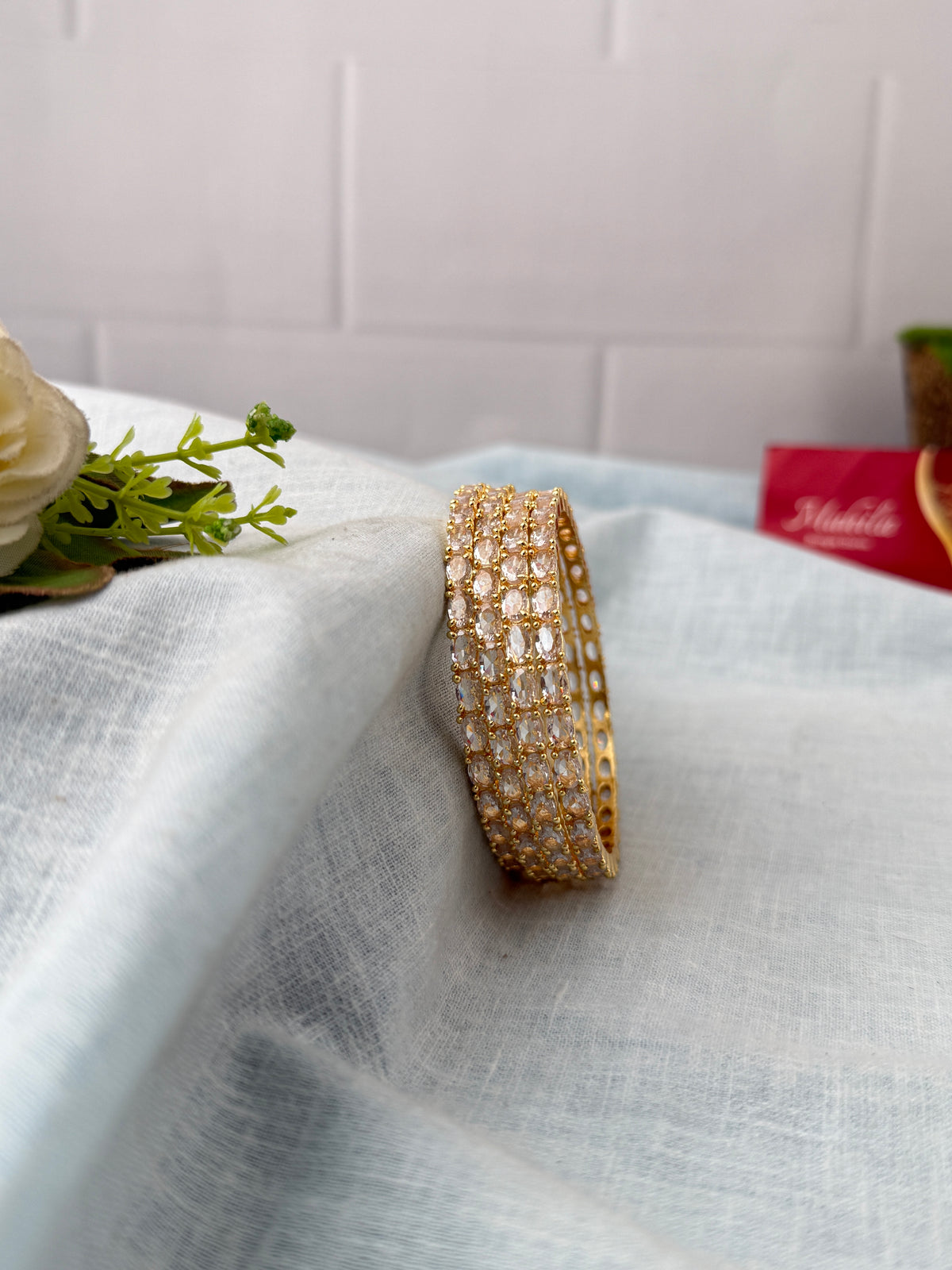 Antique temple style bridal bangles for women by Mahila