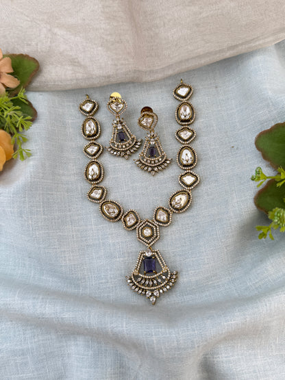 Victorian Necklace set, Bridal victorian necklace, victorian antique necklace, Jadau necklace