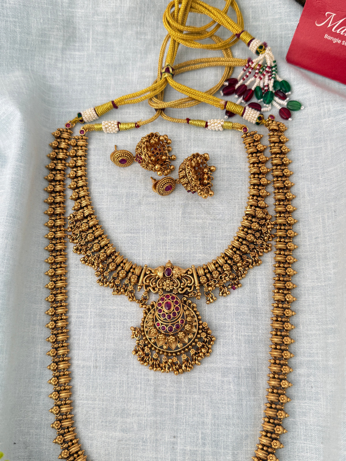 Antique Grand Semi Bridal Necklace Set| N1200