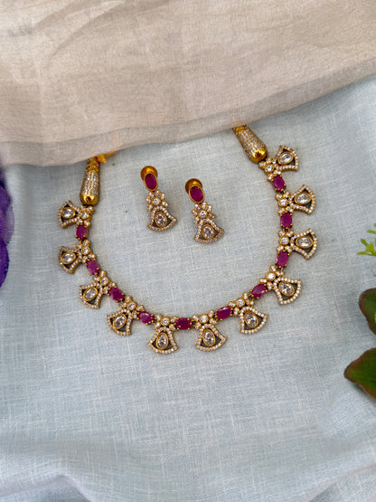 Royal Antique Short Necklace Set 1198