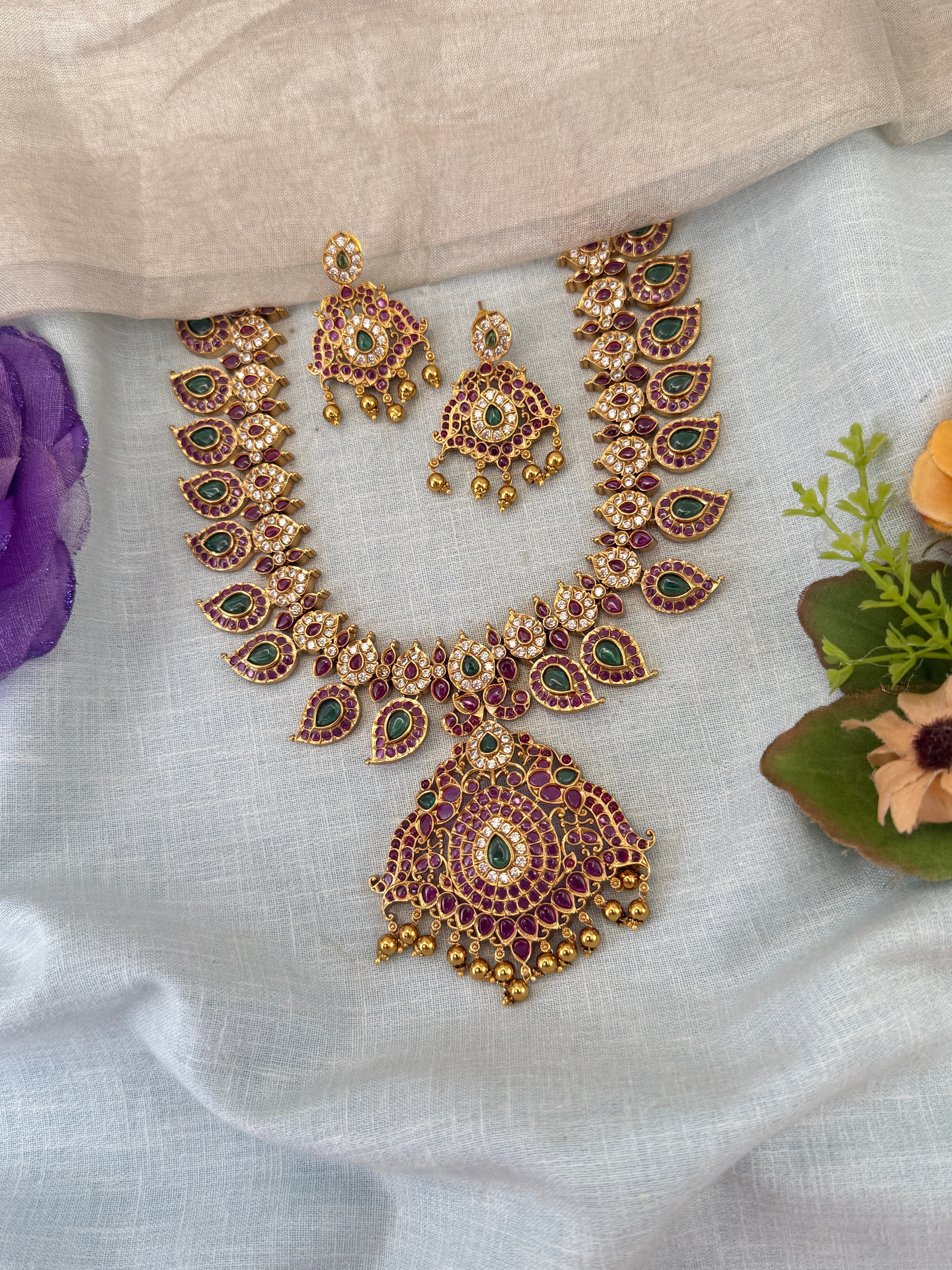 Antique Gold Necklace for Women – Traditional Ethnic Jewelry Online, bridal necklaces online