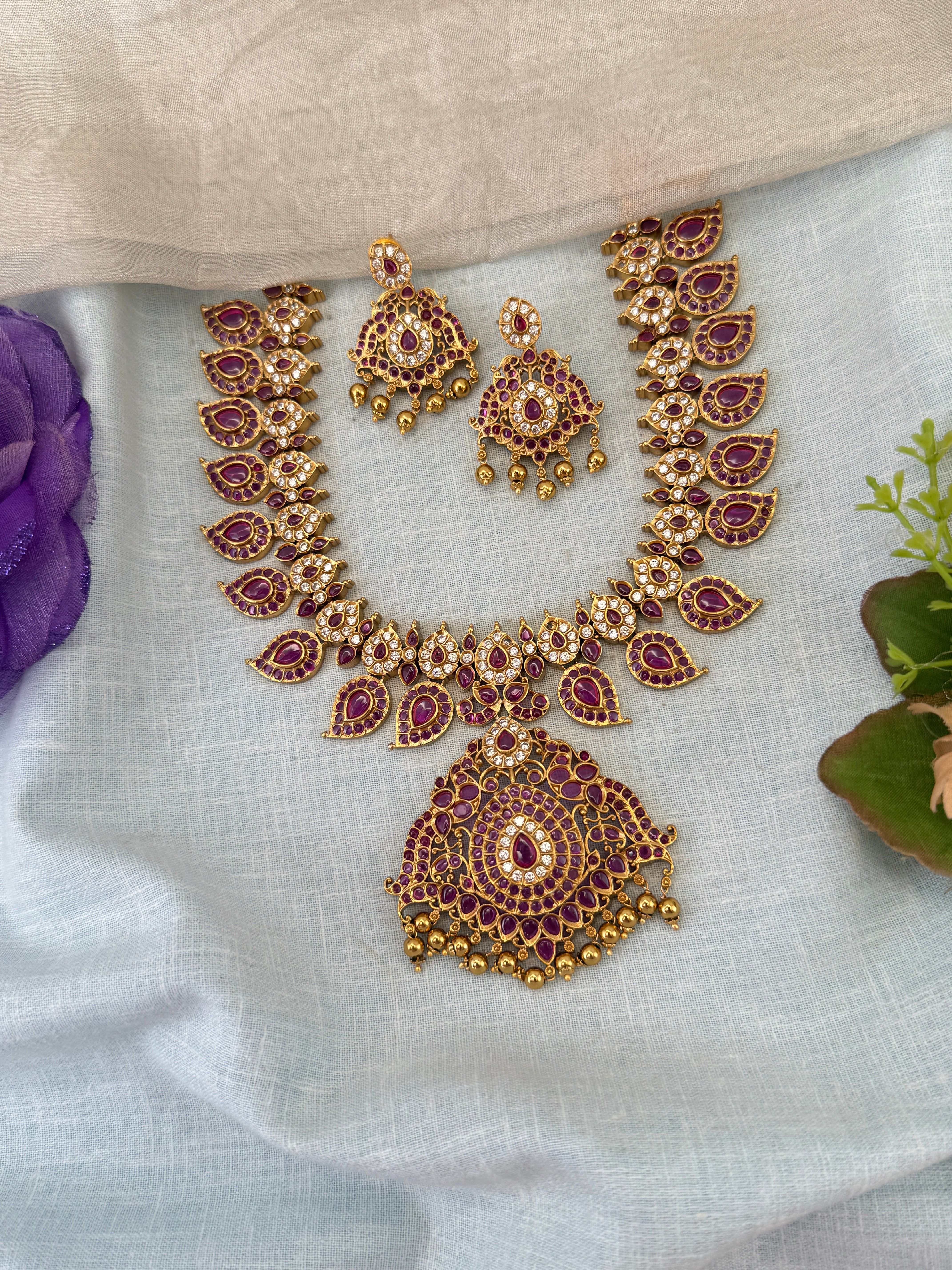 Antique Gold Necklace for Women – Traditional Ethnic Jewelry Online, bridal necklaces online