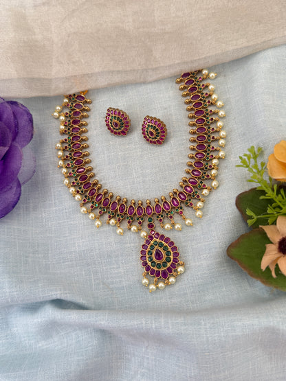 Antique Gold Necklace for Women – Traditional Ethnic Jewelry Online, bridal necklaces online