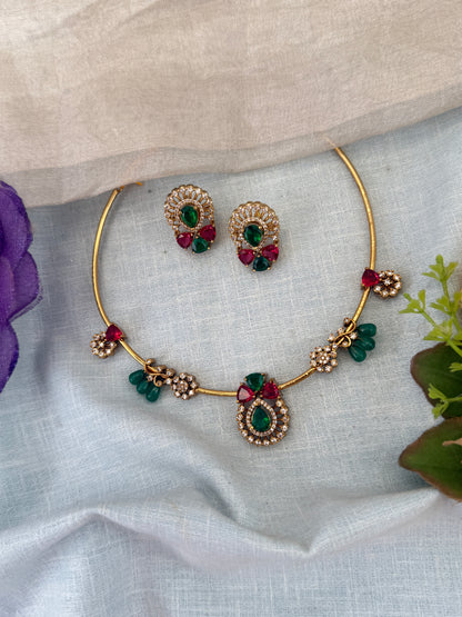 Royal Antique Kanti Short Necklace Set 1207