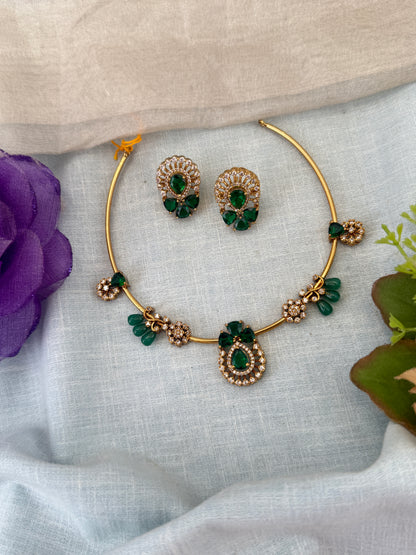 Royal Antique Kanti Short Necklace Set 1212