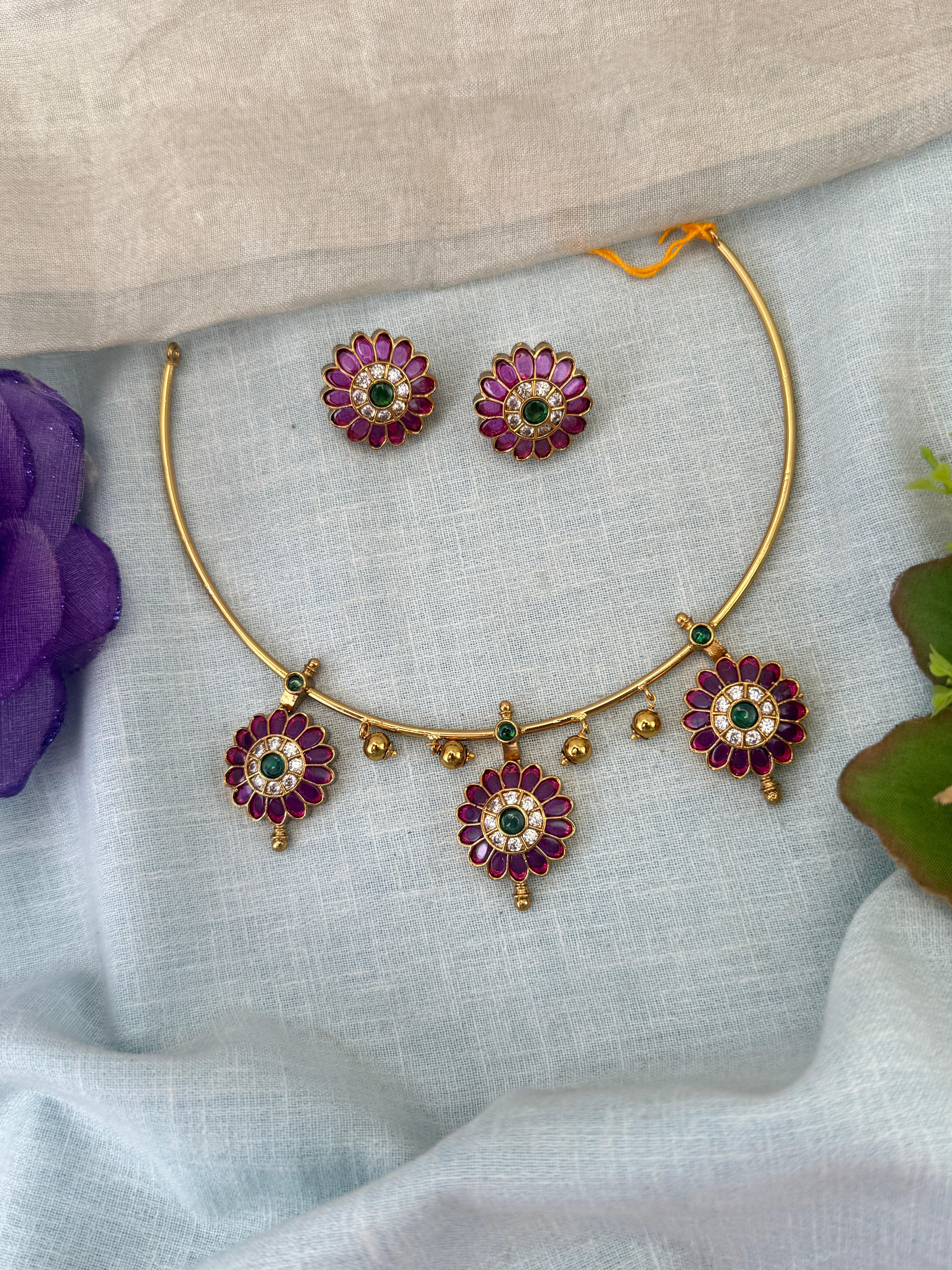 Royal Antique Kanti Short Necklace Set 1213