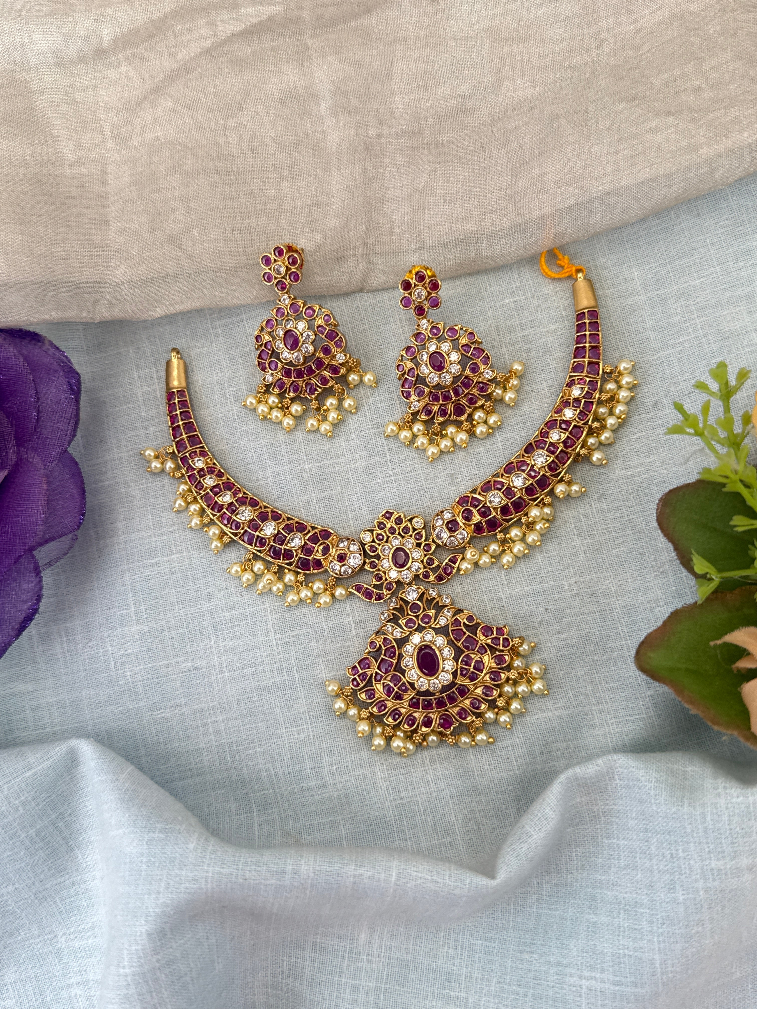 Antique Gold Necklace for Women – Traditional Ethnic Jewelry Online, bridal necklaces online