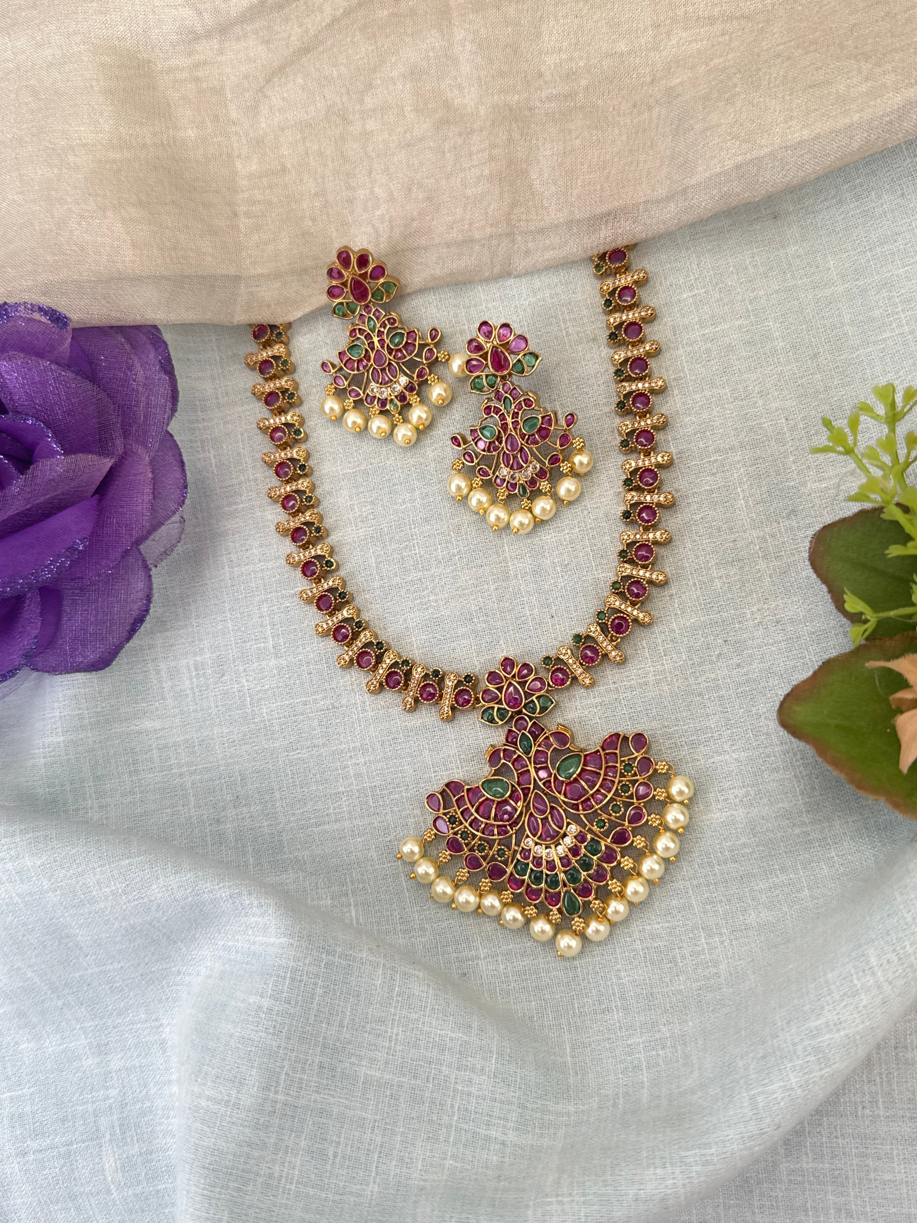 Antique Gold Necklace for Women – Traditional Ethnic Jewelry Online, bridal necklaces online