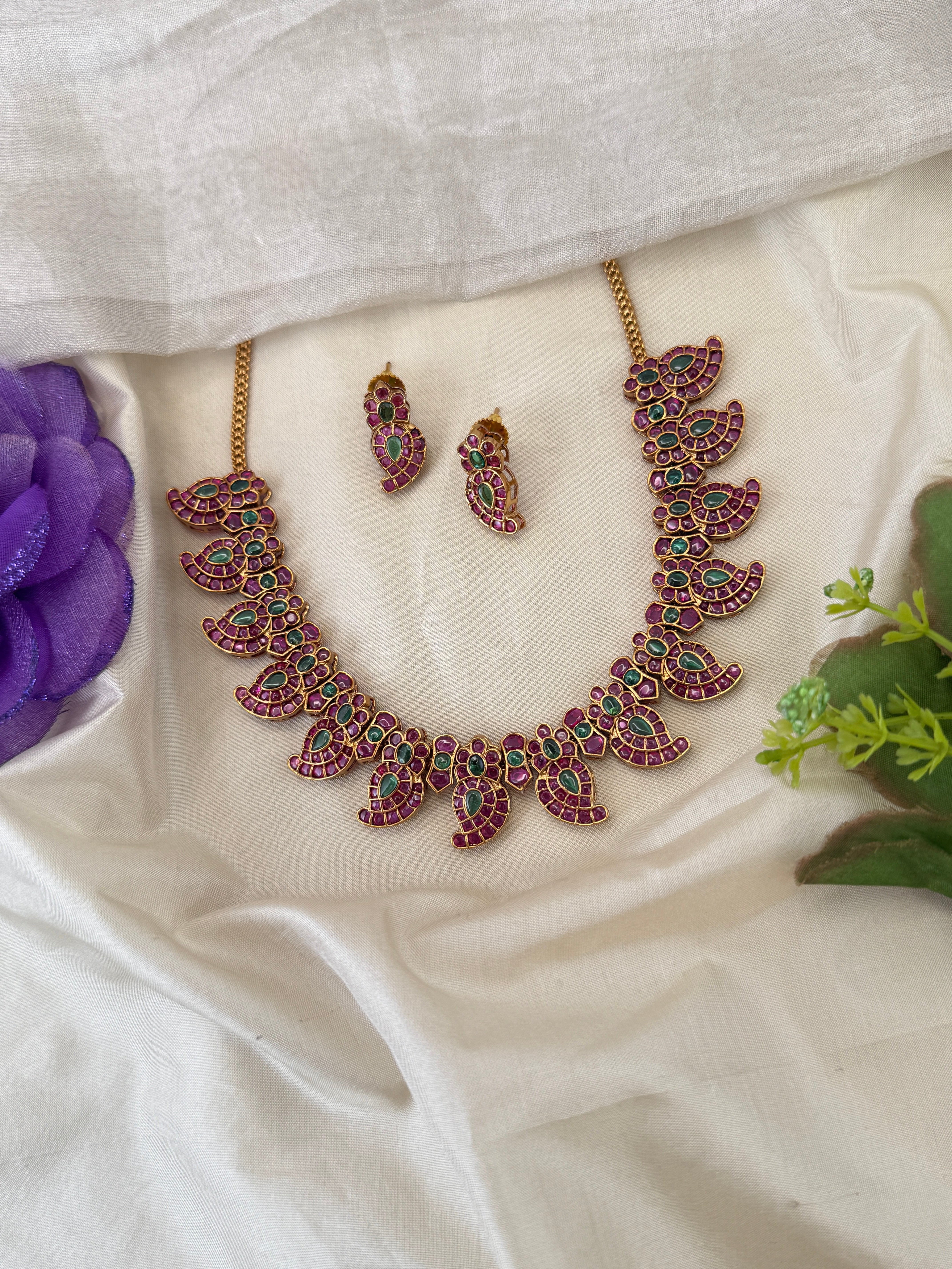 Antique Gold Necklace for Women – Traditional Ethnic Jewelry Online, bridal necklaces online