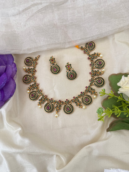 Antique Gold Necklace for Women – Traditional Ethnic Jewelry Online, bridal necklaces online