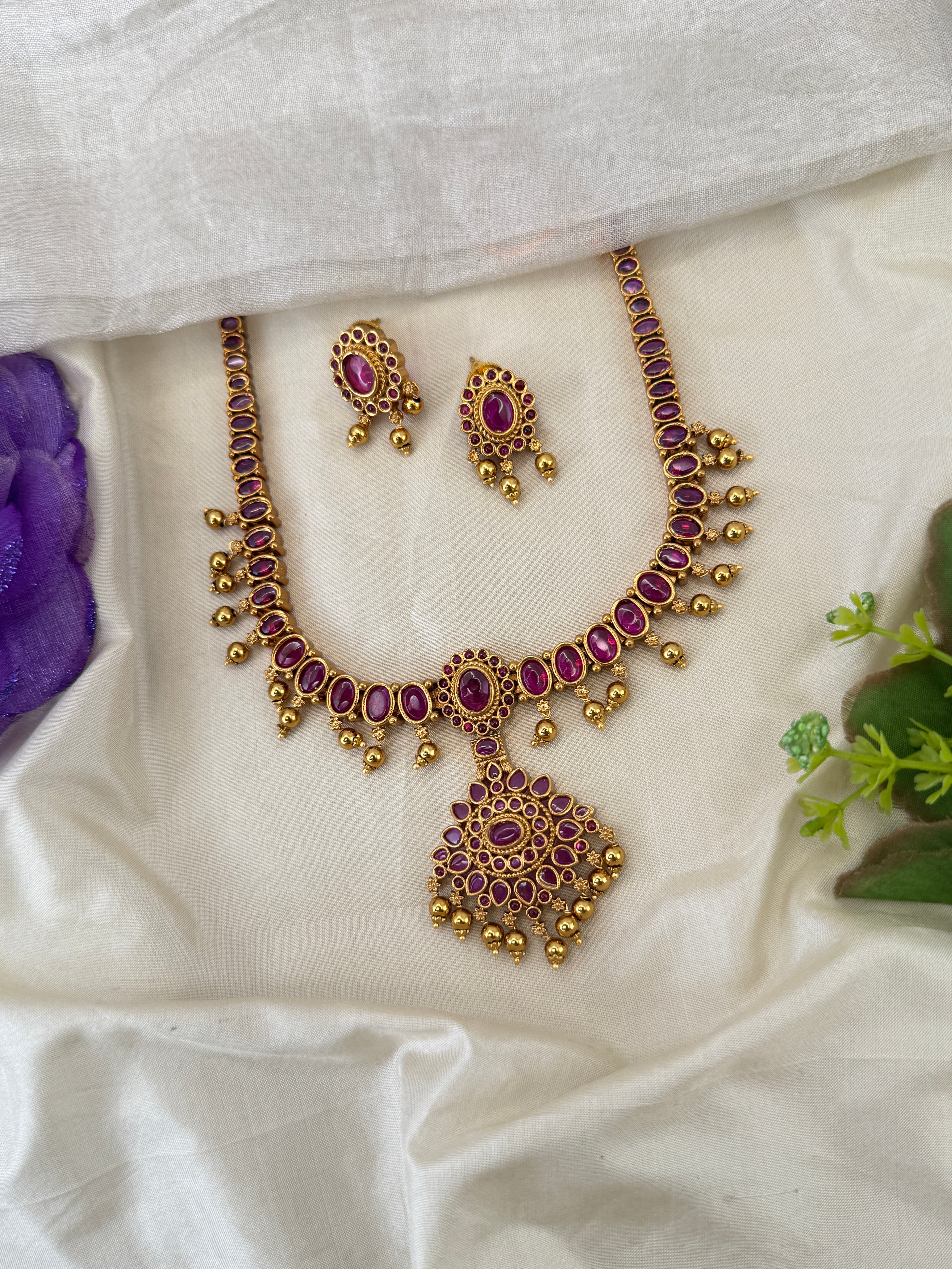 Antique Gold Necklace for Women – Traditional Ethnic Jewelry Online, bridal necklaces online
