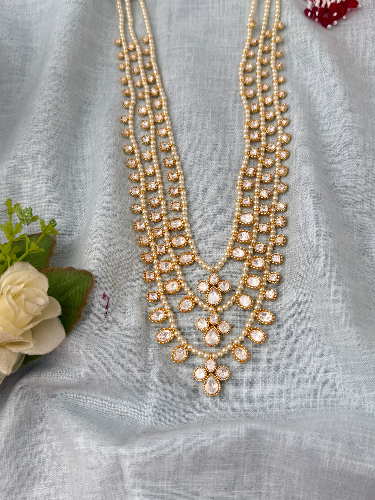 Antique Pearl Layered Necklace| N1212