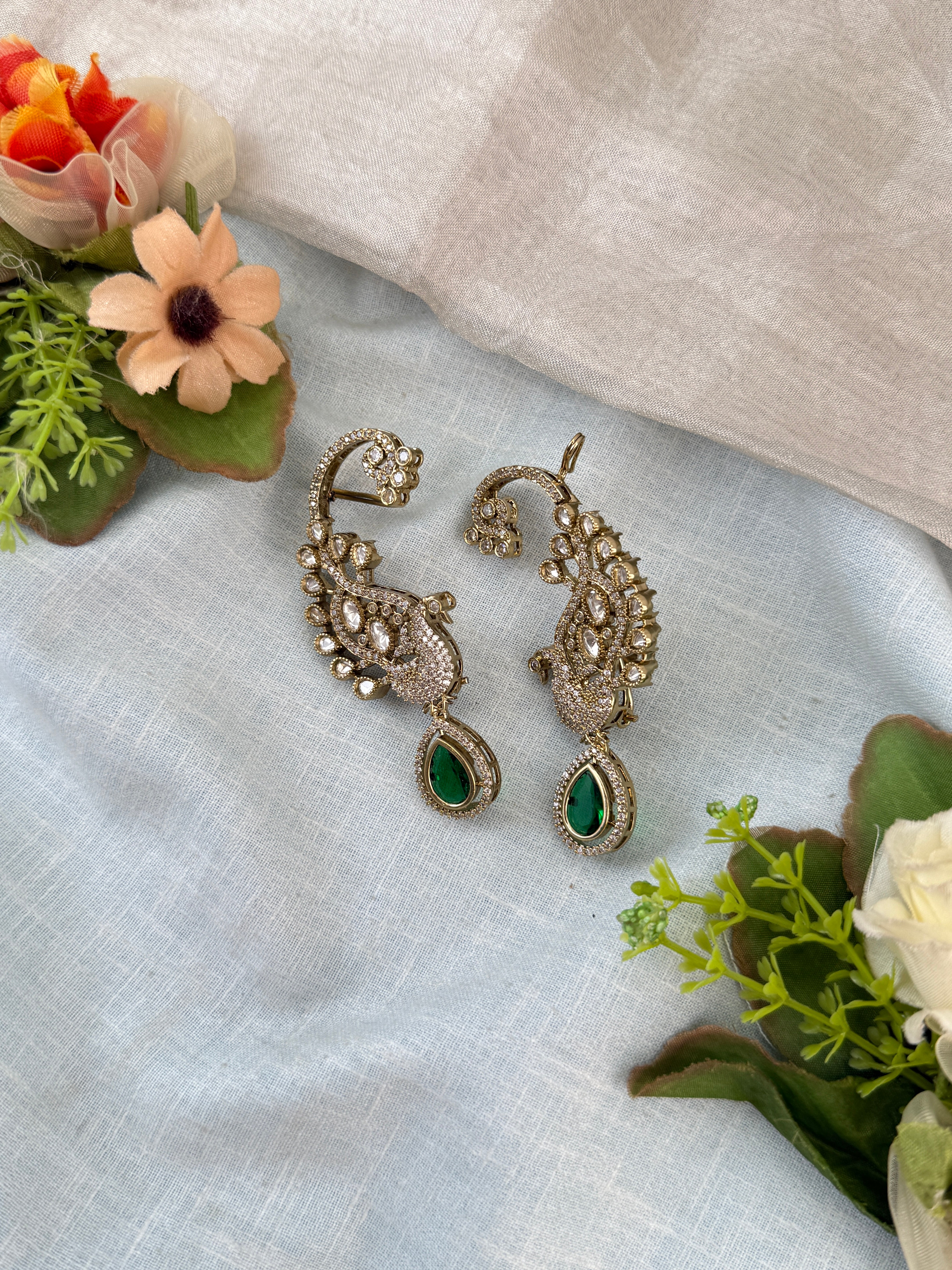 Indian wedding earrings, everyday wear antique earrings, stud design earrings, stud earrings online