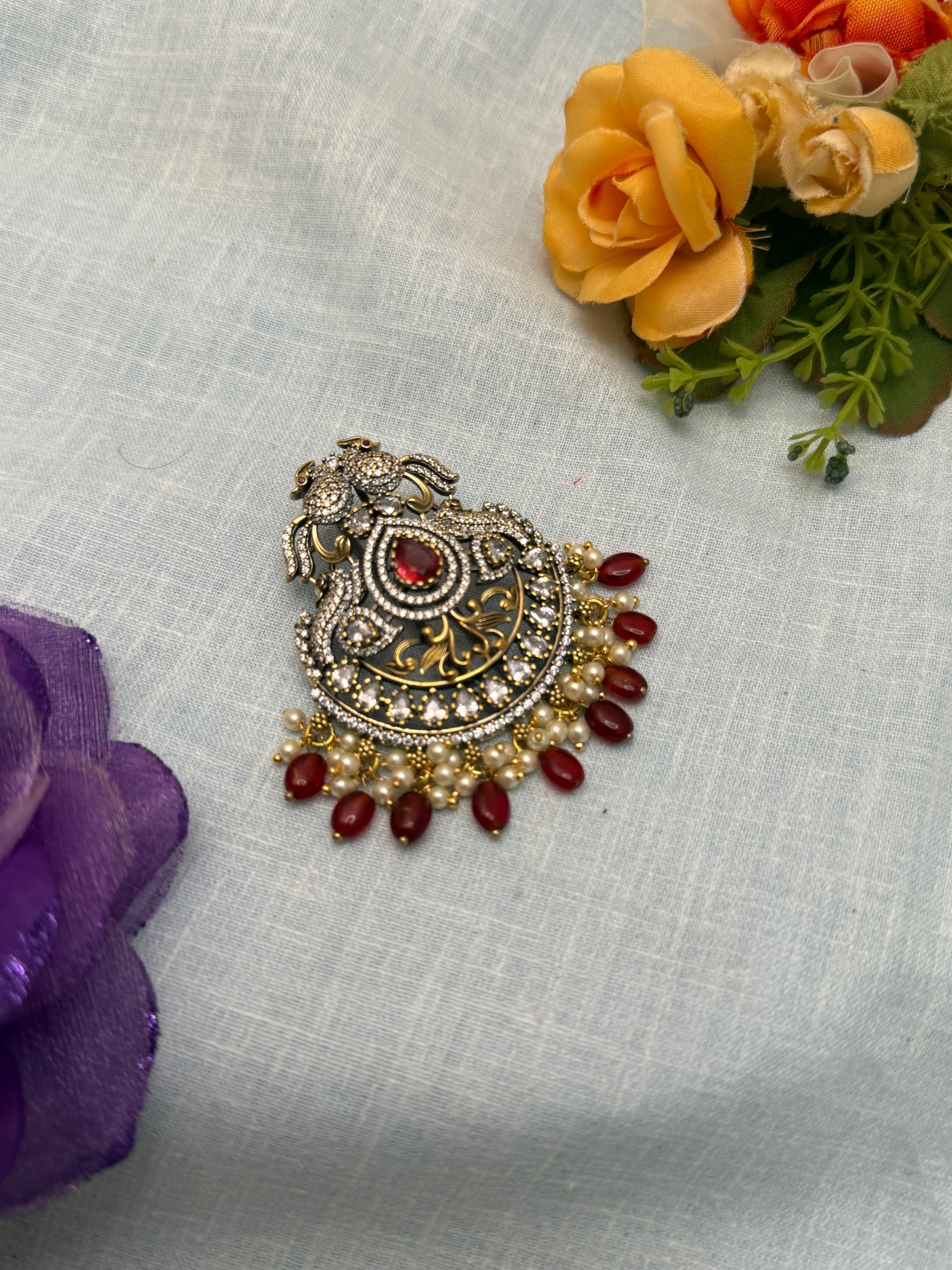 Traditional Gold Jadebille – South Indian Bridal Hair Accessory, jadebille, hair choti