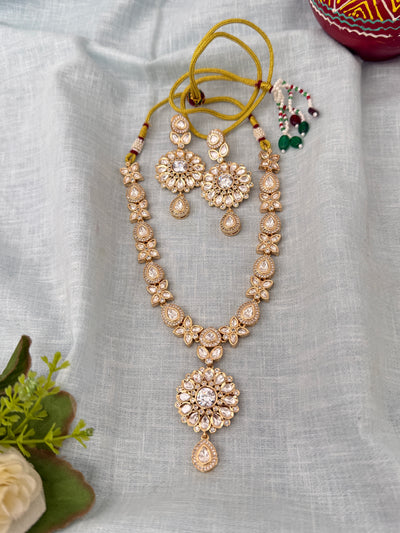 Kundan Designer Necklace Premium Short Set | N1268
