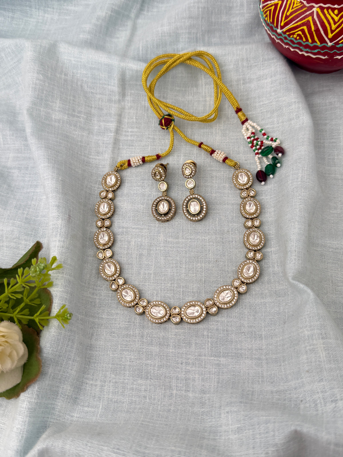 Traditional Kundan necklace for women