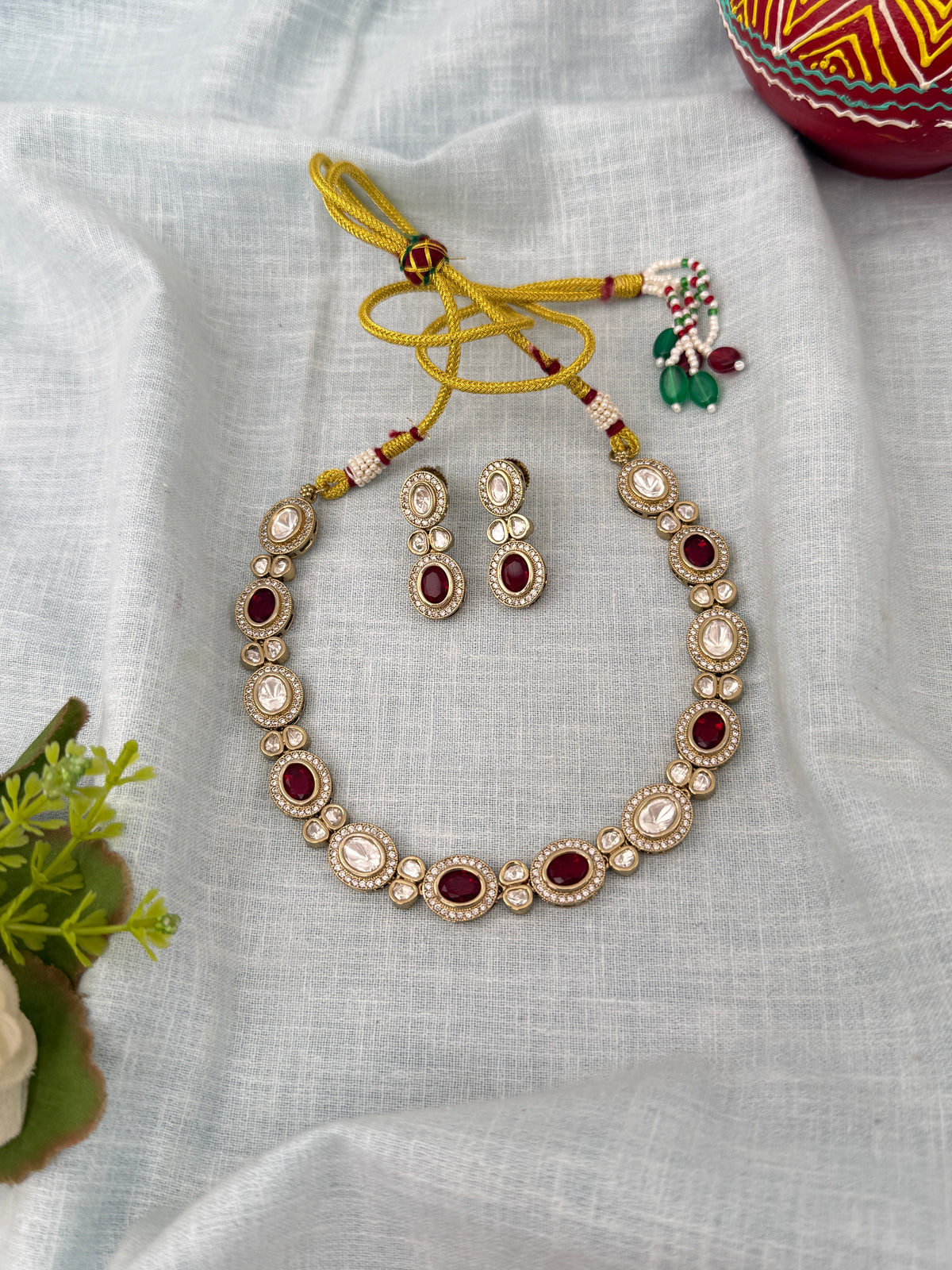 Traditional Kundan necklace for women
