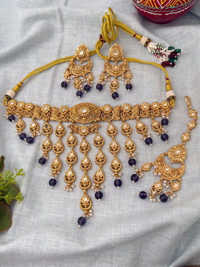 Traditional Kundan necklace for women