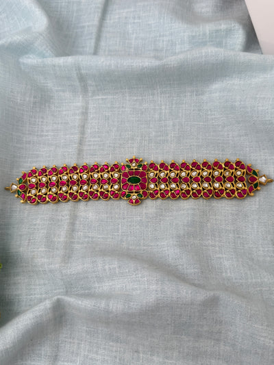 Jadau Kundan Grand Choker Necklace Premium Short Set | N1261
