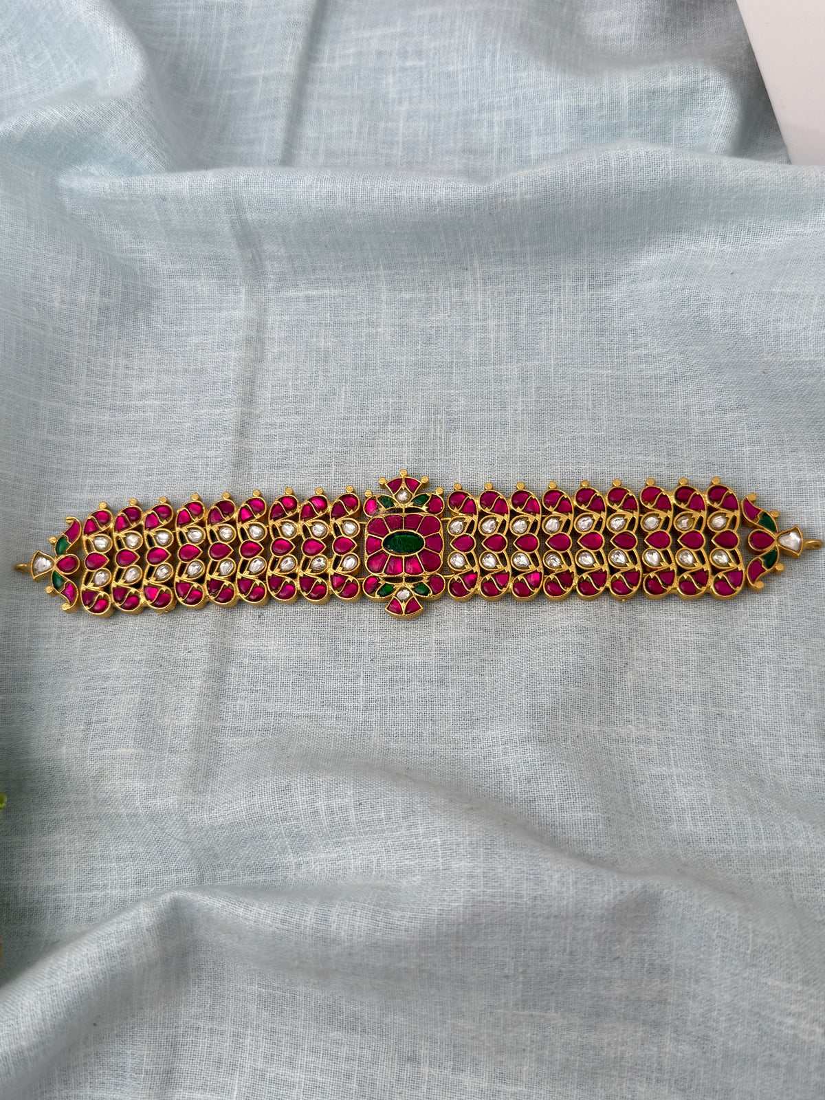 Jadau Kundan Grand Choker Necklace Premium Short Set | N1261
