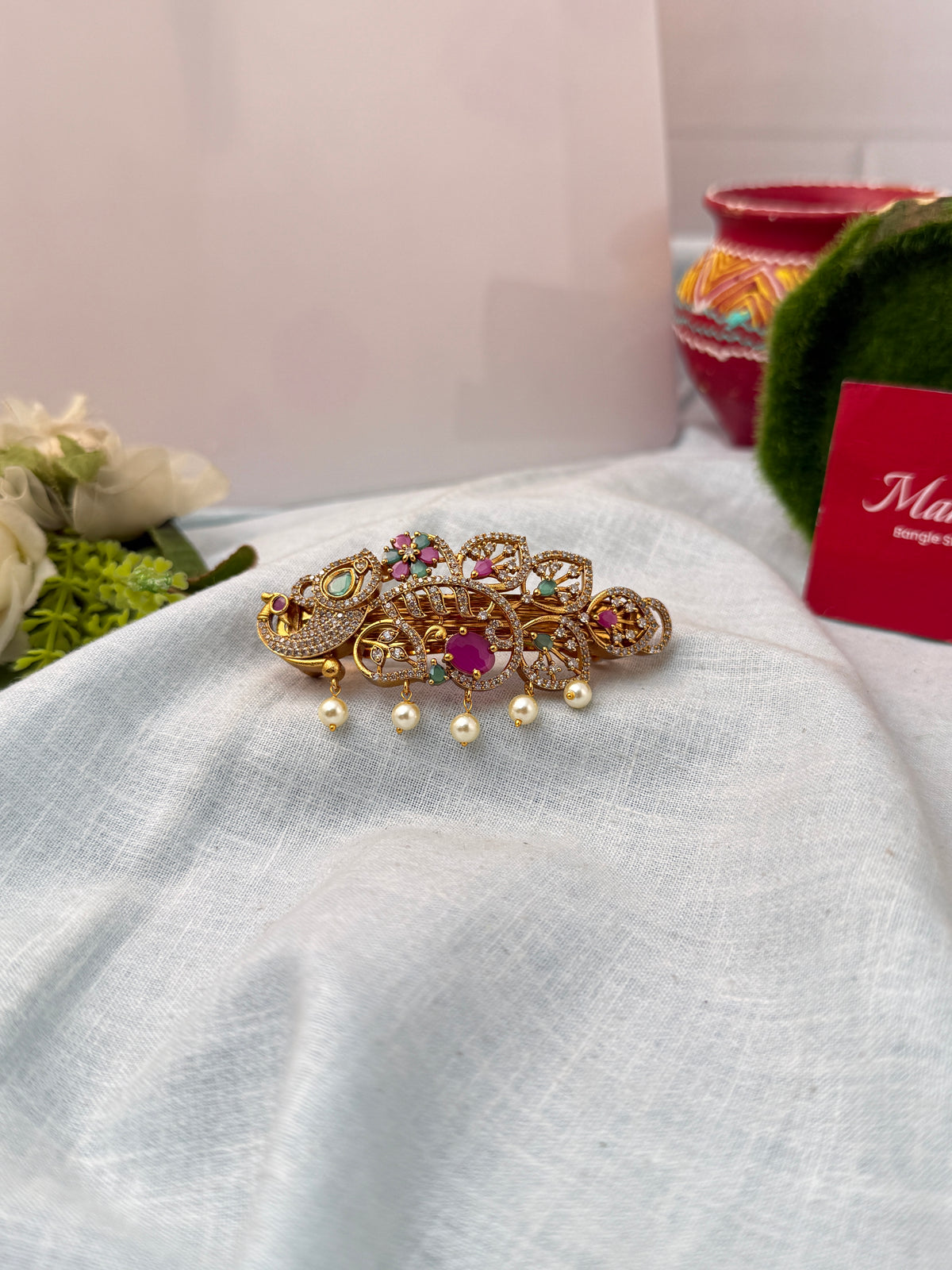 Stylish hair clips for women, perfect for everyday and ethnic hairstyles