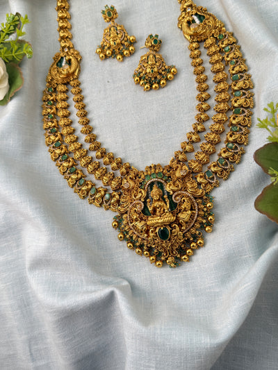 Antique Lakshmi Layer Necklace Set | 014