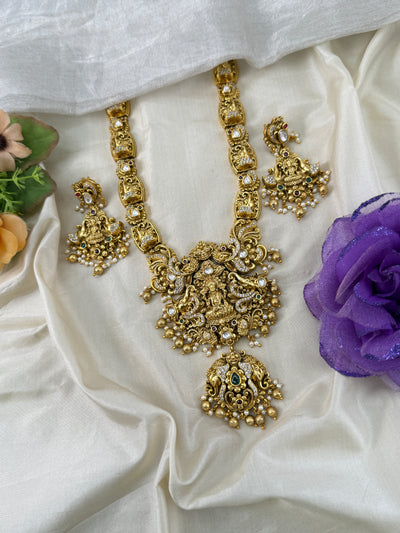 Antique Gaja Lakshmi Necklace Set | 059