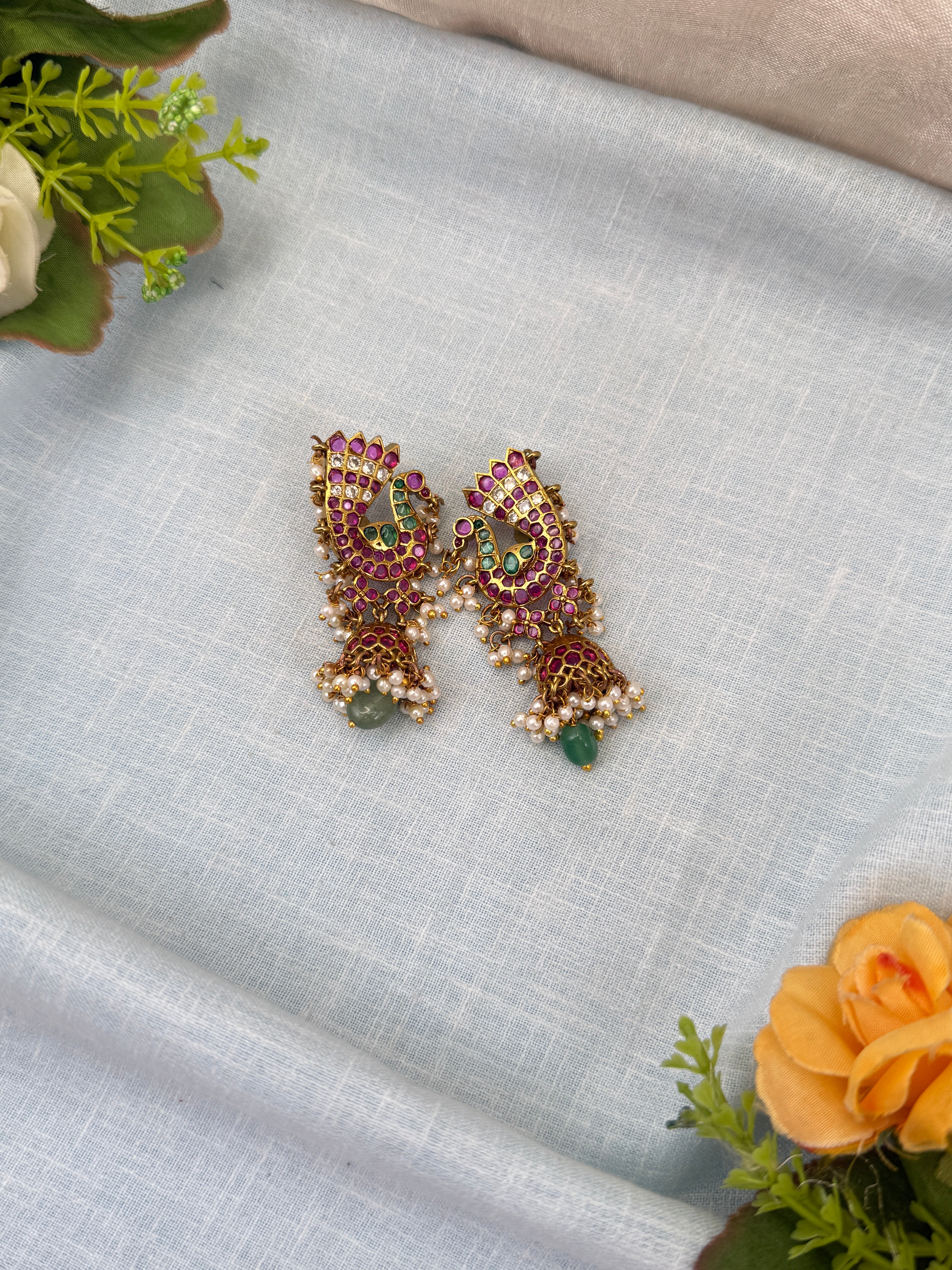 Polki chandbali, earrings, kashmiri earrings, trending earrings