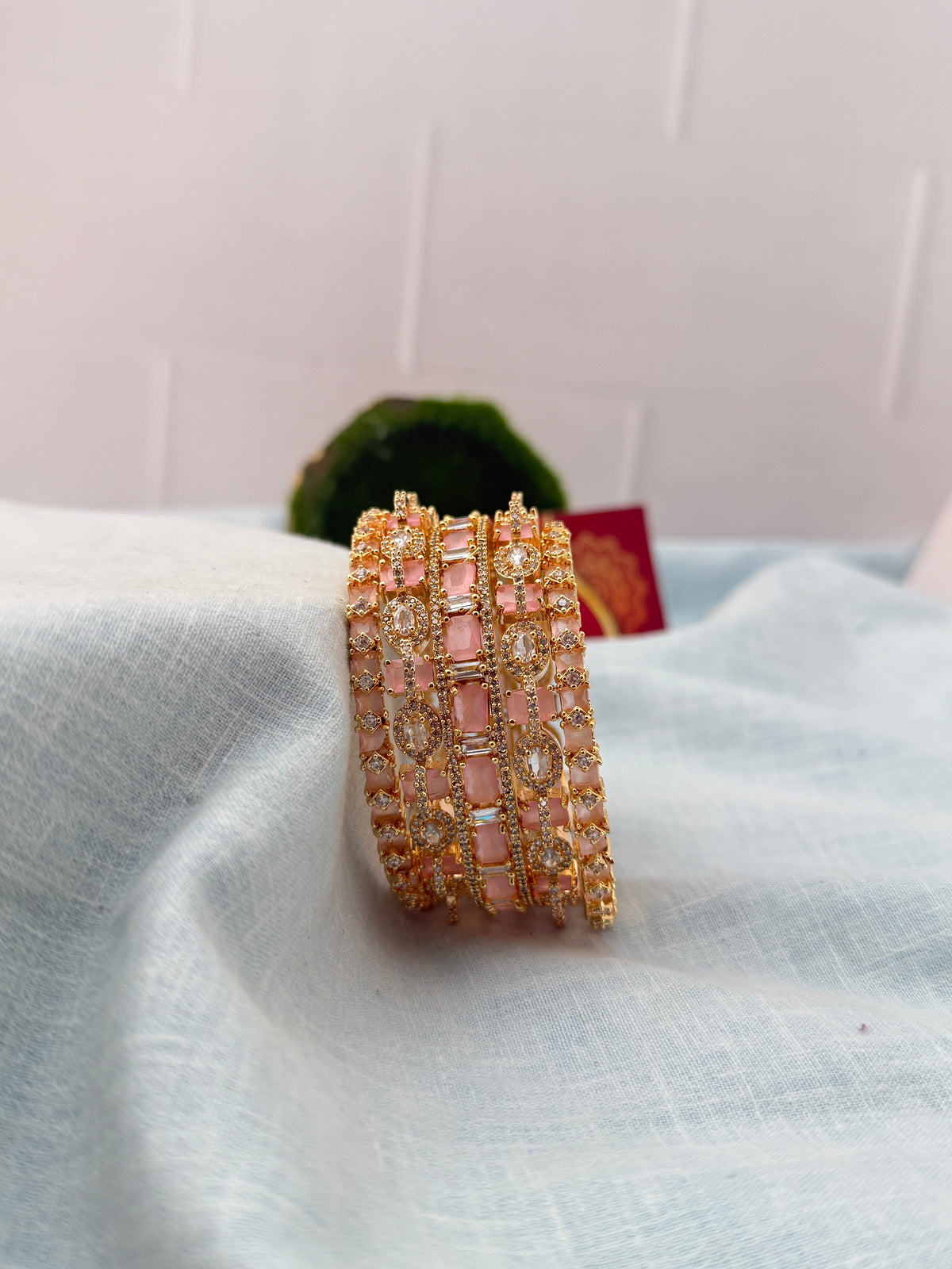 Antique Designer Stone Bridal Bangle Set |0055