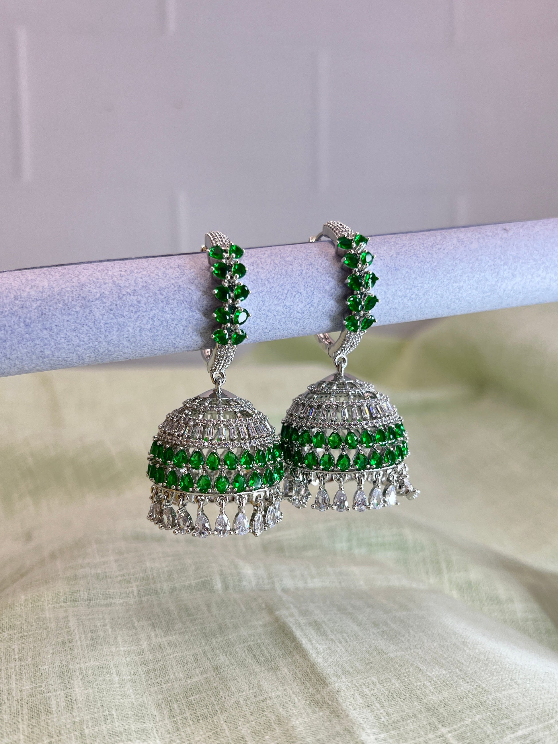 Stone Jhumka 0068 - Mahilas