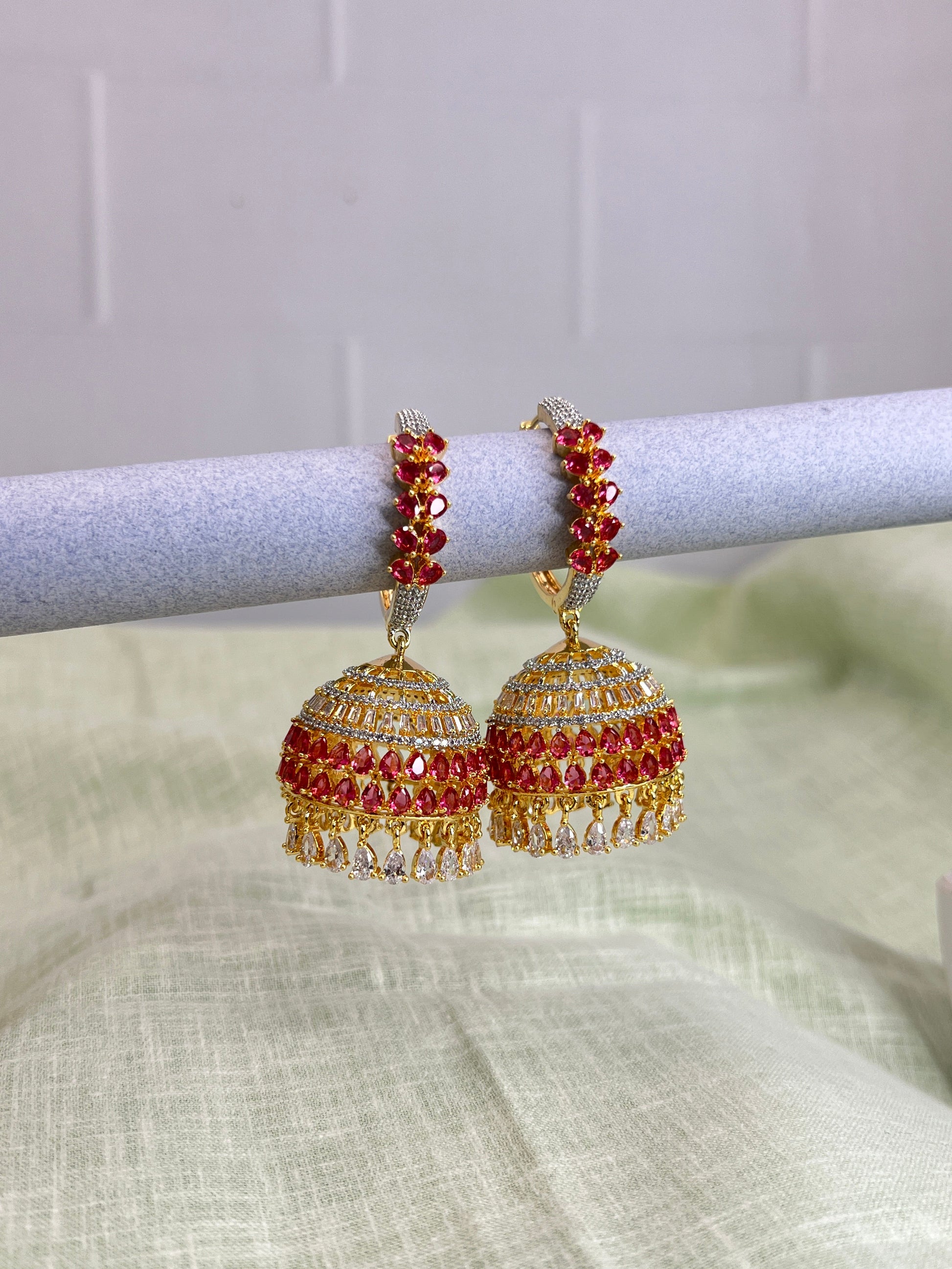 Stone Jhumka 0077 - Mahilas